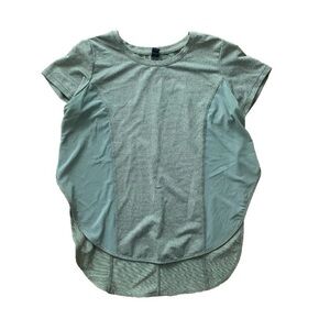 Cotton on Body Women Green Side Slit Mesh Short Sleeved T-Shirt Size XS